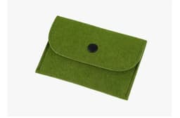 image-Unisex Felt Coin Purse Bag Women Girls Mini Zipper Coin Wallet Case Casual Square Money Change Card Key Holder Pouch