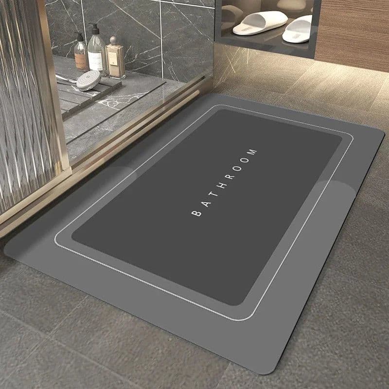 image-High-quality Super Non-slip Bathroom Mat Absorbent Toilet Anti-skid Bathtub Foot Mat Kitchen Living Room Floor Mat Home Decor