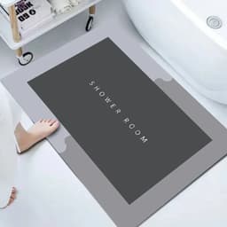 image-High-quality Super Non-slip Bathroom Mat Absorbent Toilet Anti-skid Bathtub Foot Mat Kitchen Living Room Floor Mat Home Decor