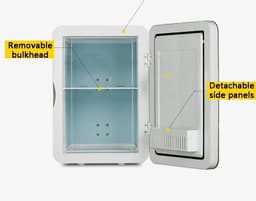 image-12V 220V 45W~55W 8L Mini Refrigerator Small Family Dormitory Single Door Refrigerator Car Home Dual-purpose Car Refrigerator