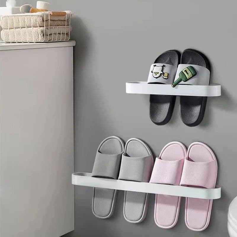 image-White Bathroom Accessories Kit Aluminum Toilet Paper Holder Wall Nail-Free Kitchen Hardware Towel Rack Single Hook Tissue Rack