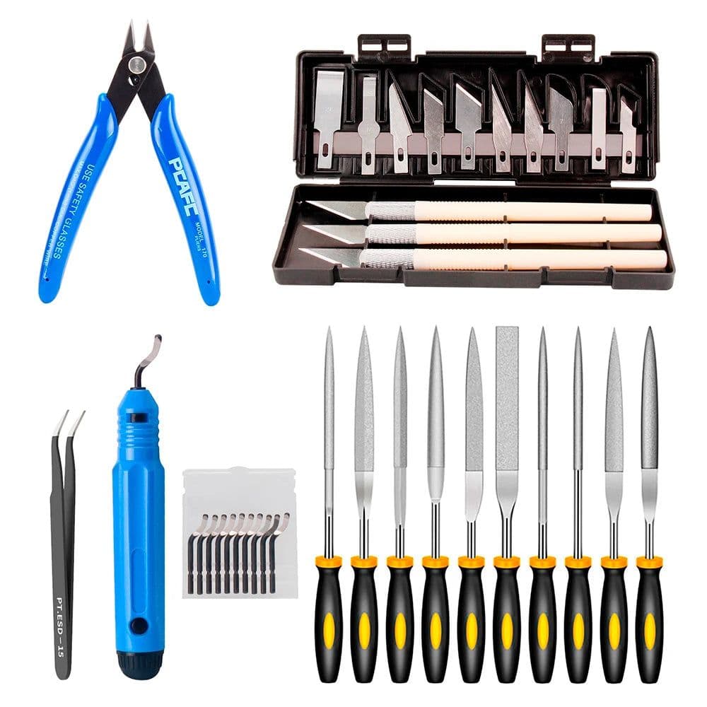 image-KINGROON Deburring Tool Kit Engraving Knife Carving Tool DIY 3D Printer Part 3D Model File Cutter Scraper Material Removal Tool