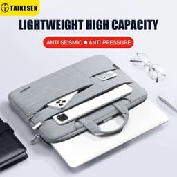 image-Laptop Bag 13.3 15.6 14 INCH Waterproof Notebook Case Sleeve For Macbook Air Pro 13 15 Computer Shoulder Handbag Briefcase Bag