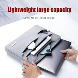 image-Laptop Bag 13.3 15.6 14 INCH Waterproof Notebook Case Sleeve For Macbook Air Pro 13 15 Computer Shoulder Handbag Briefcase Bag