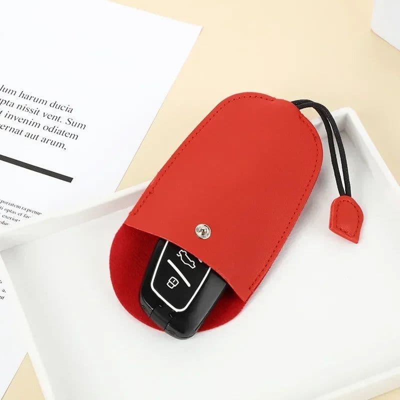 image-Pull Out Key Case Bags Women Men Solid Colour PU Leather Key Wallets Housekeepers Car Key Holder Case Leather Bag for Keys