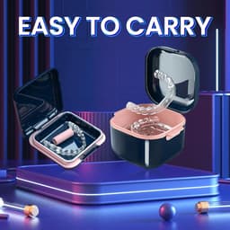 image-High Quality Orthodontic Retainer Braces Storage Box Soaking Invisible Teeth Denture Cleaning Tooth Storage Portable Belt case