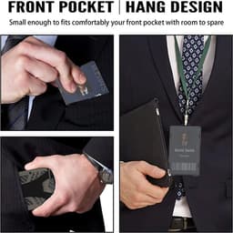 image-Tactical Wallets with Clear ID Badge Holder RFID Blocking - EDC Aluminum Metal Wallet Credit Card Holder with Money Clip