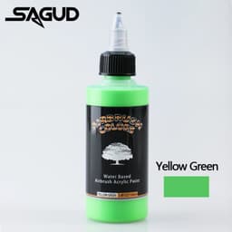 image-SAGUD Air Brush Waterborne Acrylic Paint 18 Colors DIY Handmade 100 ML/Bottle Airbrush Ink for Modeling Art Textile Shoes Wood