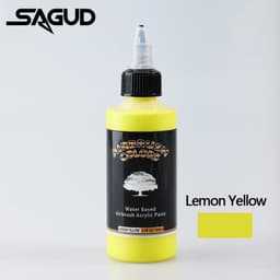 image-SAGUD Air Brush Waterborne Acrylic Paint 18 Colors DIY Handmade 100 ML/Bottle Airbrush Ink for Modeling Art Textile Shoes Wood