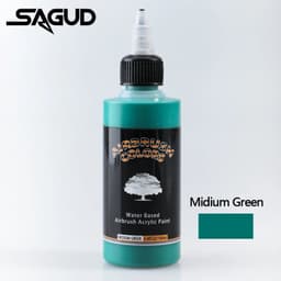 image-SAGUD Air Brush Waterborne Acrylic Paint 18 Colors DIY Handmade 100 ML/Bottle Airbrush Ink for Modeling Art Textile Shoes Wood