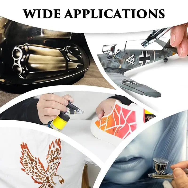 image-SAGUD Air Brush Waterborne Acrylic Paint 18 Colors DIY Handmade 100 ML/Bottle Airbrush Ink for Modeling Art Textile Shoes Wood