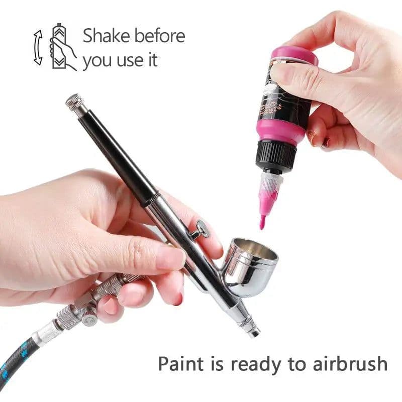 image-SAGUD Air Brush Waterborne Acrylic Paint 18 Colors DIY Handmade 100 ML/Bottle Airbrush Ink for Modeling Art Textile Shoes Wood