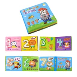 image-Water Bath Toy Bath Book Swimming Bathroom Toy Baby Toys Early Educational Toy With BB Shistle Learning Animal Digital Bath Book