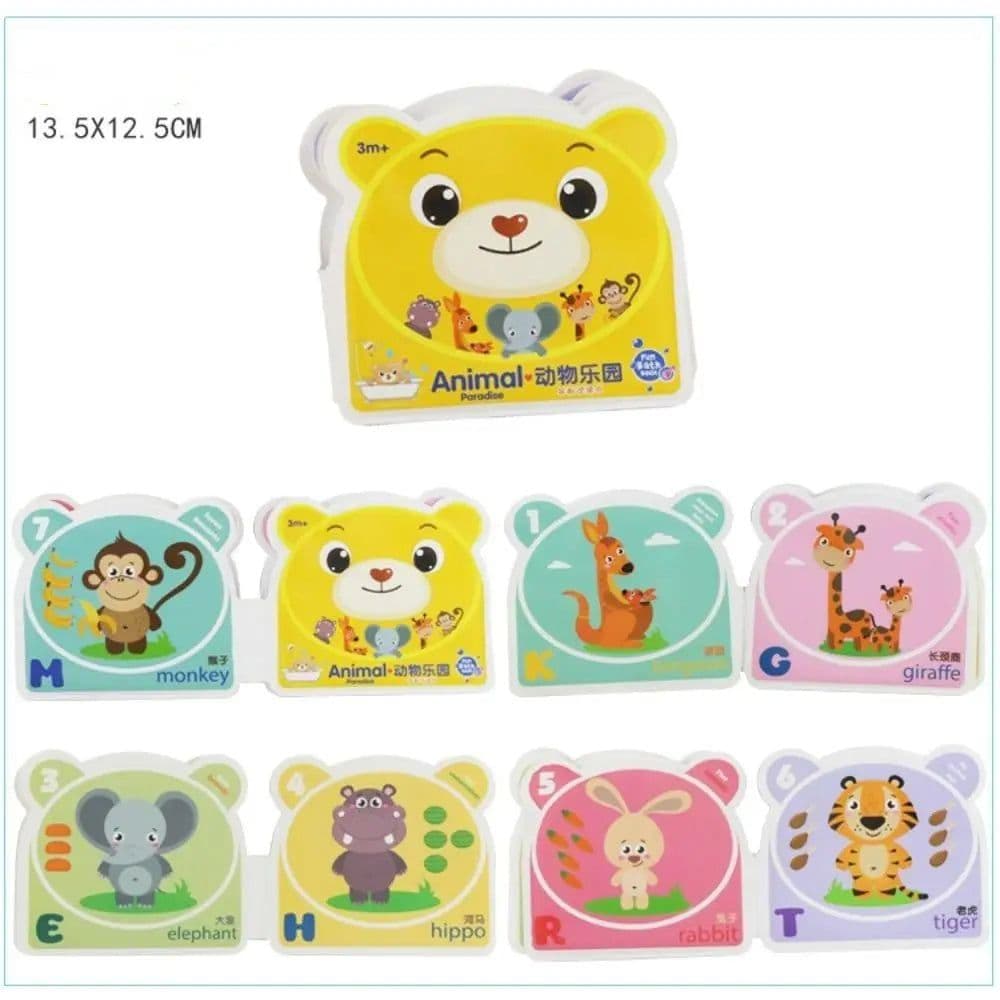 image-Water Bath Toy Bath Book Swimming Bathroom Toy Baby Toys Early Educational Toy With BB Shistle Learning Animal Digital Bath Book