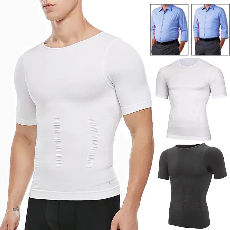 image-Men Slimming Body Shaper Belly Control Shapewear Man Shapers Modeling Underwear Waist Trainer Corrective Posture Vest Corset