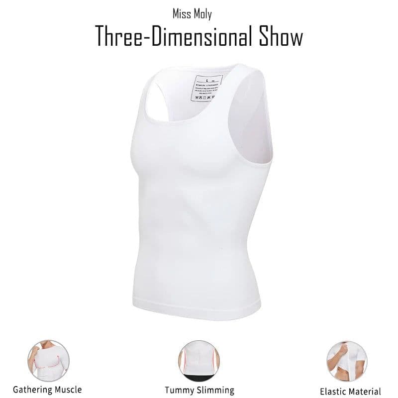 image-Men Slimming Body Shaper Belly Control Shapewear Man Shapers Modeling Underwear Waist Trainer Corrective Posture Vest Corset