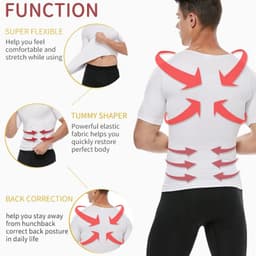 image-Men Slimming Body Shaper Belly Control Shapewear Man Shapers Modeling Underwear Waist Trainer Corrective Posture Vest Corset