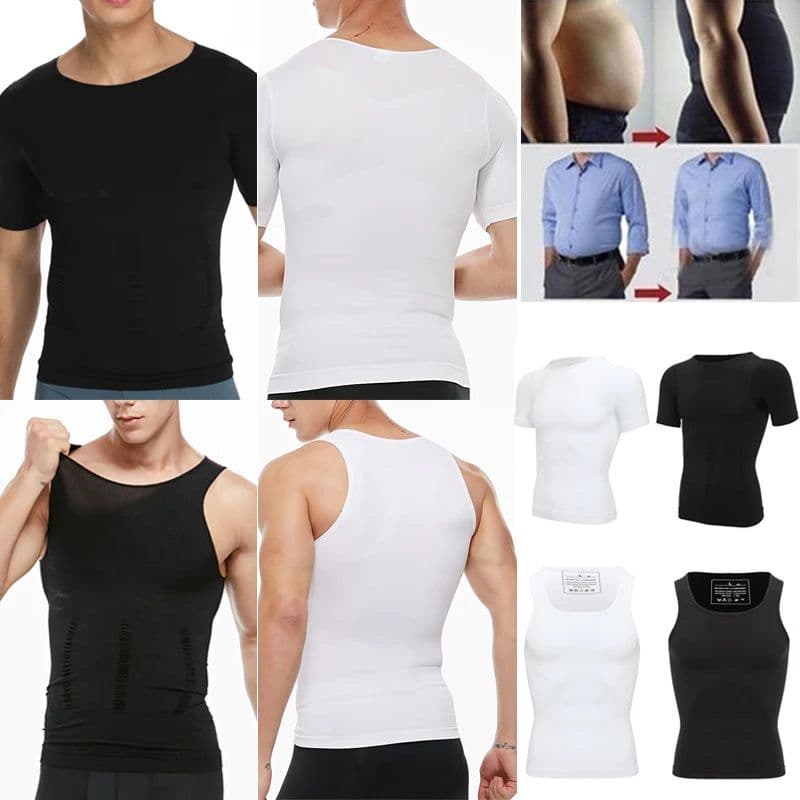 image-Men Slimming Body Shaper Belly Control Shapewear Man Shapers Modeling Underwear Waist Trainer Corrective Posture Vest Corset