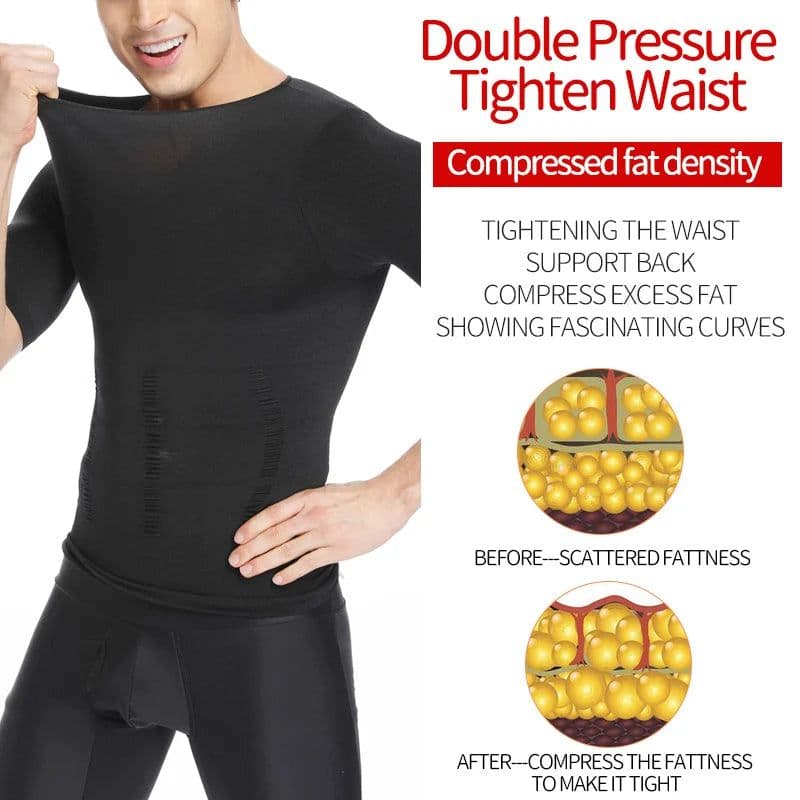 image-Men Slimming Body Shaper Belly Control Shapewear Man Shapers Modeling Underwear Waist Trainer Corrective Posture Vest Corset