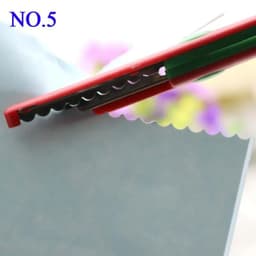 image-1 Pc Handmade Children DIY 6 Patterns Album Lace Scissors Card Photo Pattern Scissors Cartoons Lace Scissors