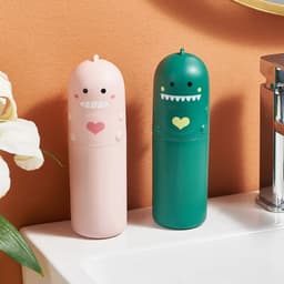 image-Cute Portable Toothbrush Holder Box Travel Toothbrush Cup Mouthwash Cup Toothpaste Storage Container Bathroom Outdoor Supplies