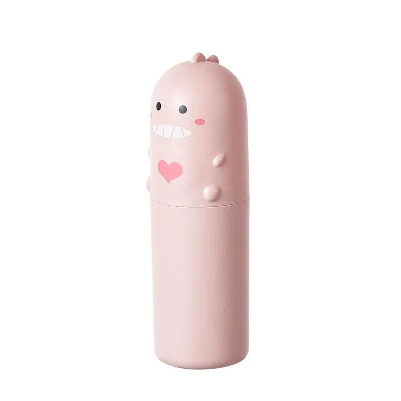 image-Cute Portable Toothbrush Holder Box Travel Toothbrush Cup Mouthwash Cup Toothpaste Storage Container Bathroom Outdoor Supplies