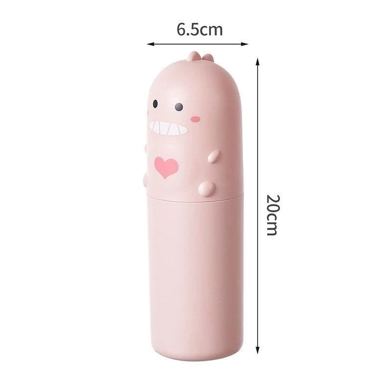 image-Cute Portable Toothbrush Holder Box Travel Toothbrush Cup Mouthwash Cup Toothpaste Storage Container Bathroom Outdoor Supplies
