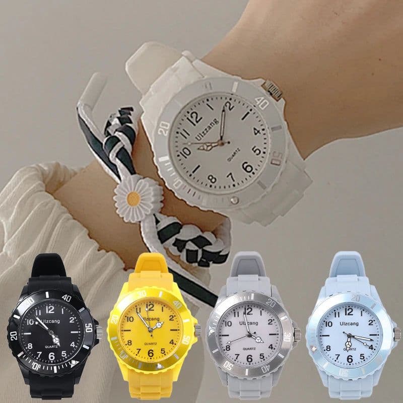 image-Women Men Candy Color Couple Watch Luxury Silicone Digital Quartz Sport Watches Electronic Clock Wristwatch Girls Clock relogios