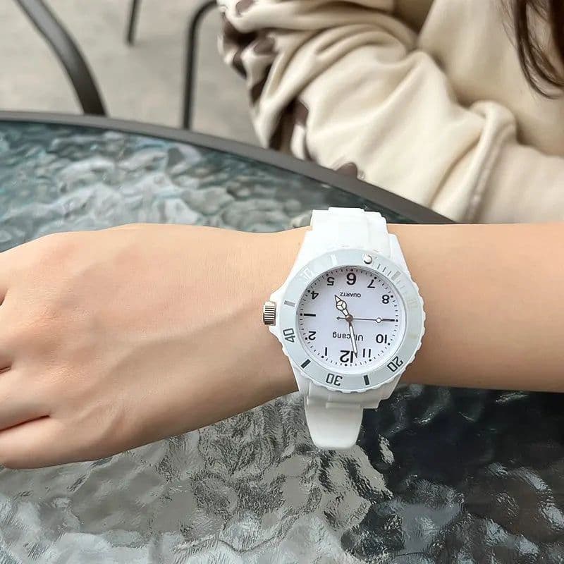 image-Women Men Candy Color Couple Watch Luxury Silicone Digital Quartz Sport Watches Electronic Clock Wristwatch Girls Clock relogios