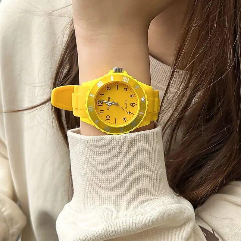image-Women Men Candy Color Couple Watch Luxury Silicone Digital Quartz Sport Watches Electronic Clock Wristwatch Girls Clock relogios