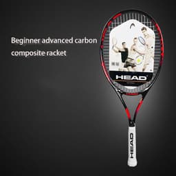 image-HEAD Tennis Racket Beginner Carbon Composite Integrated Padel Raquete De Tennis Paqueta Grip String Bag Overgrip Damp