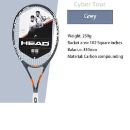 image-HEAD Tennis Racket Beginner Carbon Composite Integrated Padel Raquete De Tennis Paqueta Grip String Bag Overgrip Damp