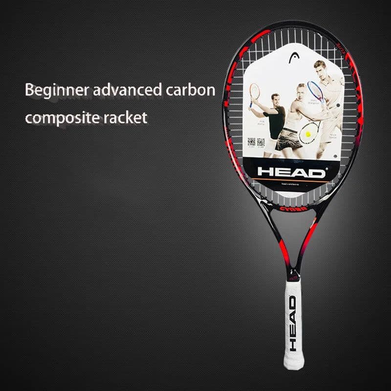 image-HEAD Tennis Racket Beginner Carbon Composite Integrated Padel Raquete De Tennis Paqueta Grip String Bag Overgrip Damp