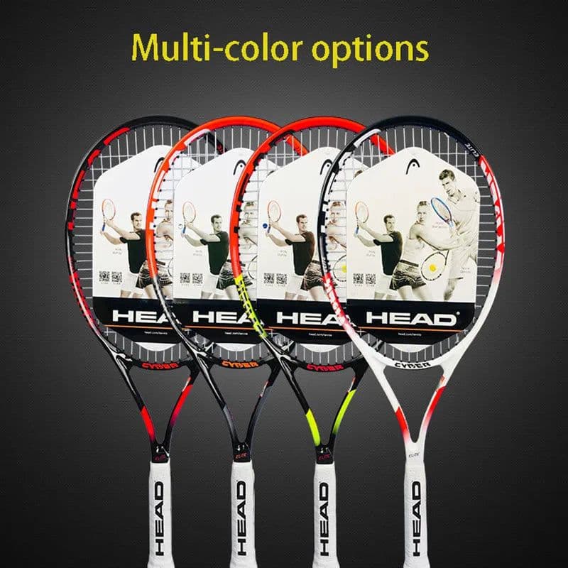 image-HEAD Tennis Racket Beginner Carbon Composite Integrated Padel Raquete De Tennis Paqueta Grip String Bag Overgrip Damp