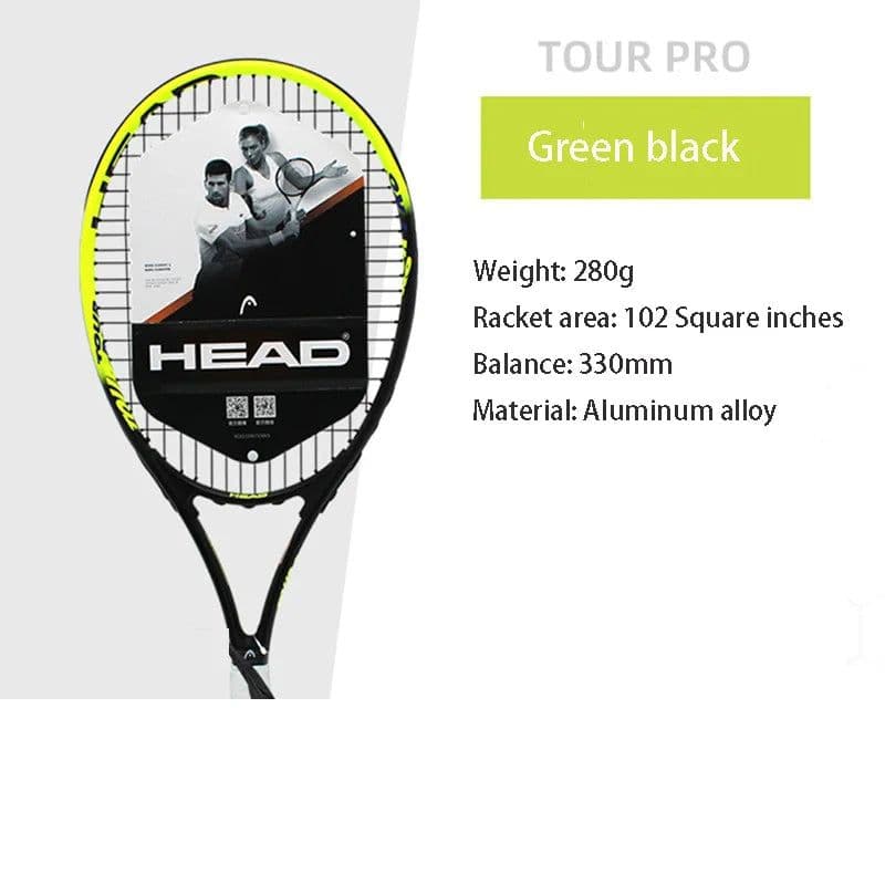 image-HEAD Tennis Racket Beginner Carbon Composite Integrated Padel Raquete De Tennis Paqueta Grip String Bag Overgrip Damp