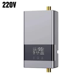 image-110V/220V Instant Water Heater Bathroom Kitchen Wall Mounted Electric Water Heater LCD Temperature Display with Remote Control