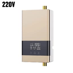 image-110V/220V Instant Water Heater Bathroom Kitchen Wall Mounted Electric Water Heater LCD Temperature Display with Remote Control