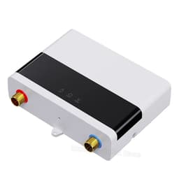 image-110V/220V Instant Water Heater Bathroom Kitchen Wall Mounted Electric Water Heater LCD Temperature Display with Remote Control