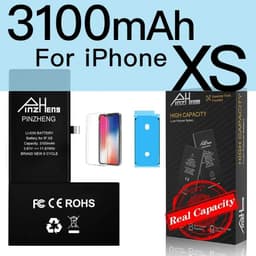 image-PINZHENG Real High Capacity Battery For iPhone 5S SE 6 6S 7 8 Plus X Xr Xs Max Phone Replacement Bateria Warranty One Year