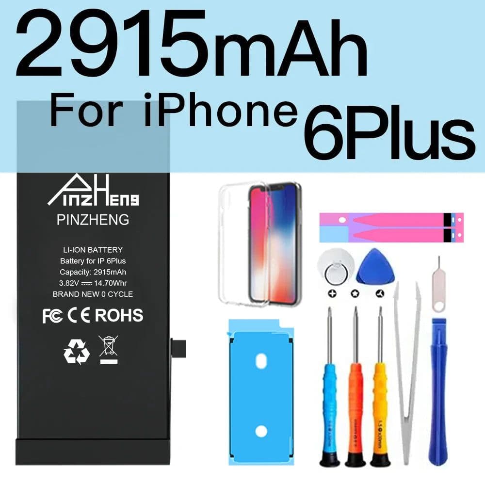 image-PINZHENG Real High Capacity Battery For iPhone 5S SE 6 6S 7 8 Plus X Xr Xs Max Phone Replacement Bateria Warranty One Year