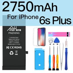 image-PINZHENG Real High Capacity Battery For iPhone 5S SE 6 6S 7 8 Plus X Xr Xs Max Phone Replacement Bateria Warranty One Year