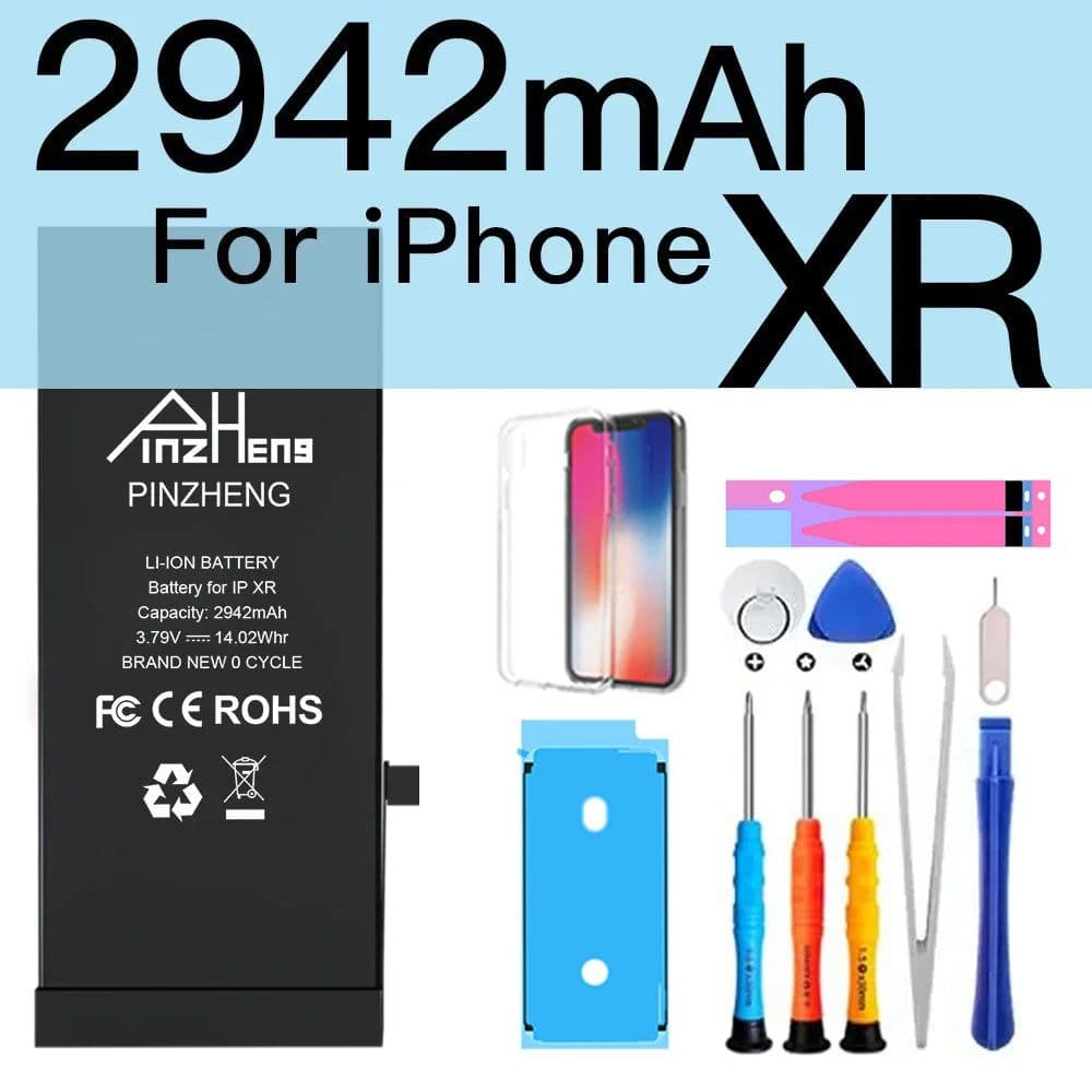 image-PINZHENG Real High Capacity Battery For iPhone 5S SE 6 6S 7 8 Plus X Xr Xs Max Phone Replacement Bateria Warranty One Year