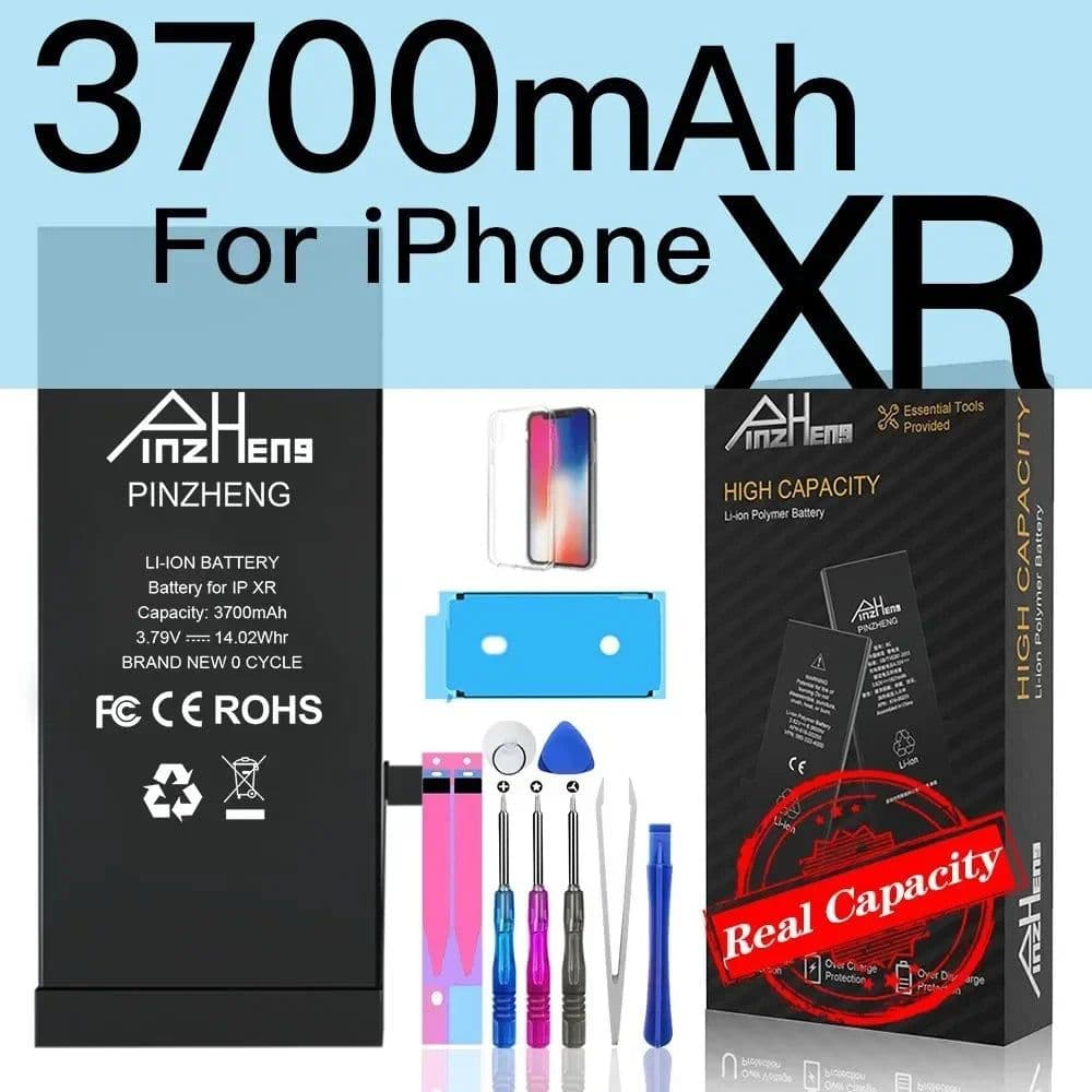 image-PINZHENG Real High Capacity Battery For iPhone 5S SE 6 6S 7 8 Plus X Xr Xs Max Phone Replacement Bateria Warranty One Year