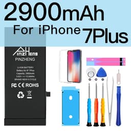 image-PINZHENG Real High Capacity Battery For iPhone 5S SE 6 6S 7 8 Plus X Xr Xs Max Phone Replacement Bateria Warranty One Year