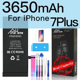 image-PINZHENG Real High Capacity Battery For iPhone 5S SE 6 6S 7 8 Plus X Xr Xs Max Phone Replacement Bateria Warranty One Year