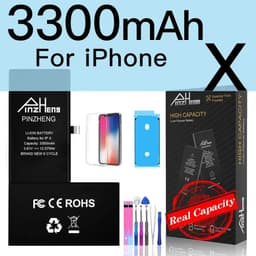 image-PINZHENG Real High Capacity Battery For iPhone 5S SE 6 6S 7 8 Plus X Xr Xs Max Phone Replacement Bateria Warranty One Year