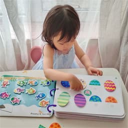 image-Montessori Paste Quiet Book Children Toys Paste My First Busy Book Kids Number Matching Puzzle Educational Game Baby Book Mark