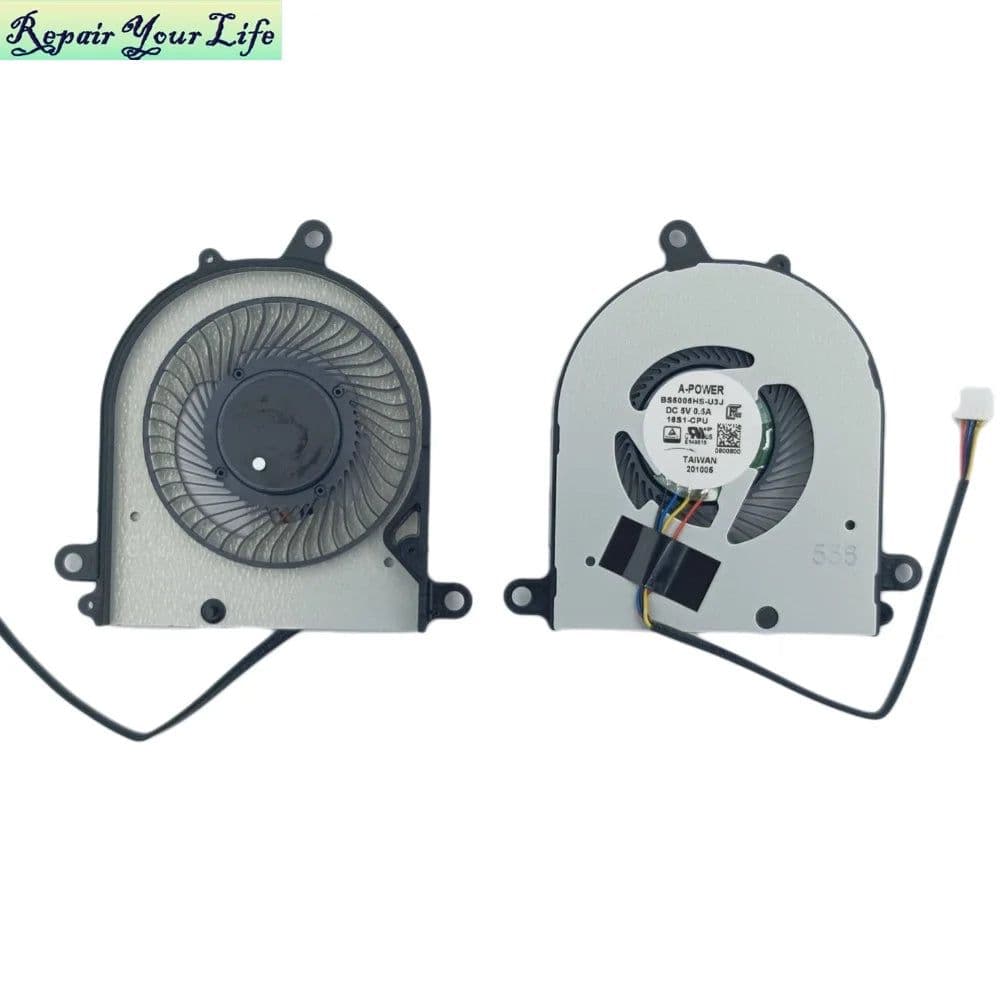 image-16S1 CPU GPU Cooling fans for MSI Modern 15 A10RBS A10RB (MS-1551) A10RAS A10RA Laptop Cooler Radiator fan BS5005HS U3I U3J New