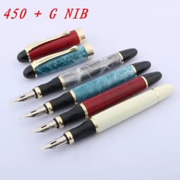 image-English calligraphy pen in the round body Dipped in nib tip circle JINHAO 450 Engraver's Script G NIB Fountain pen Supplies