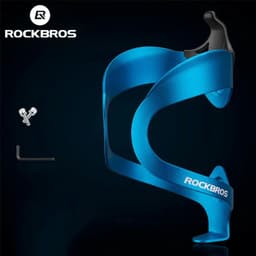 image-ROCKBROS Bicycle Aluminium Alloy Adjustable Water Bottle Cage Mountain Bike Cycling Bottle Holder Ultralight HandleBar Mount